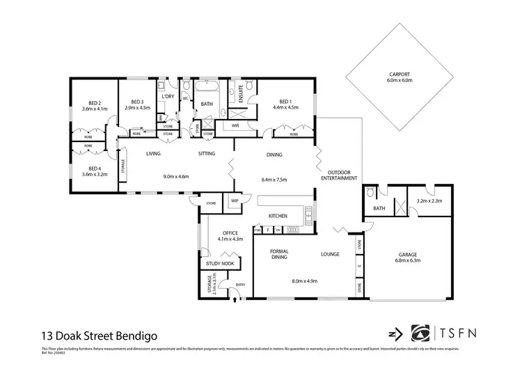 Floorplan of Homely house listing, 13-15 Doak Street, East Bendigo VIC 3550