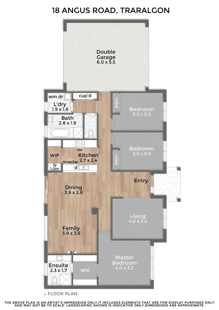 Floorplan of Homely house listing, 18 Angus Road, Traralgon VIC 3844