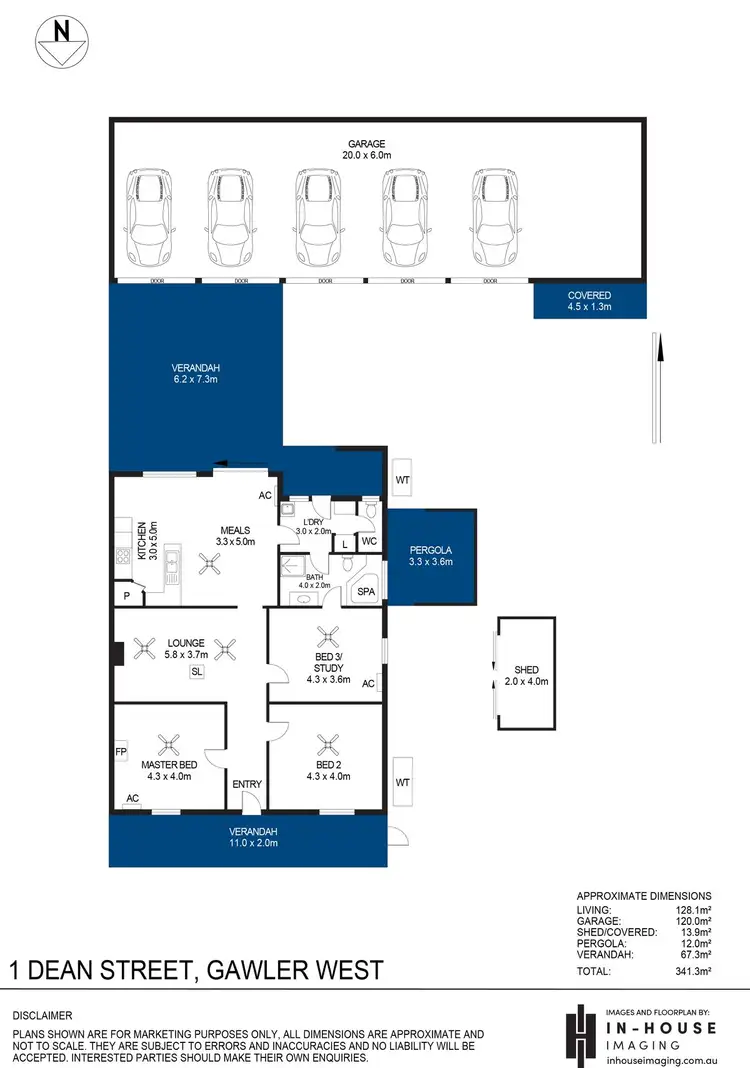 Floorplan of Homely house listing, 1 Dean Street, Gawler West SA 5118