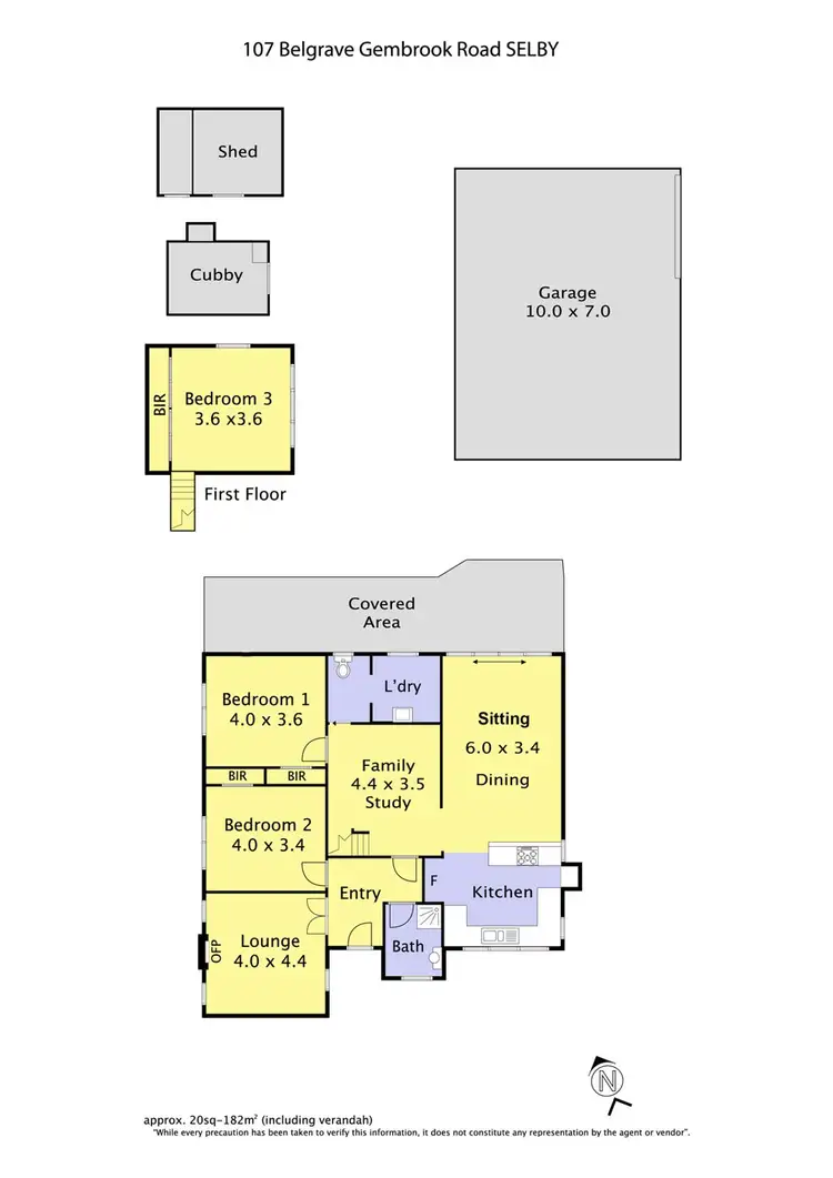 Floorplan of Homely house listing, 107 Belgrave-Gembrook Road, Selby VIC 3159
