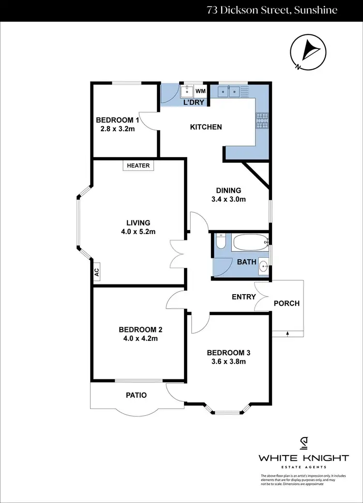 Floorplan of Homely house listing, 73 Dickson Street, Sunshine VIC 3020