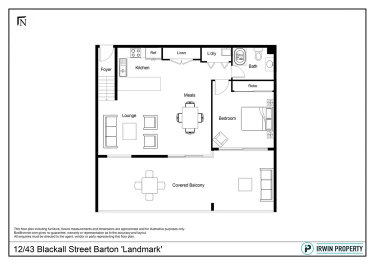 Floorplan of Homely apartment listing, 12/43 Blackall Street, Barton ACT 2600