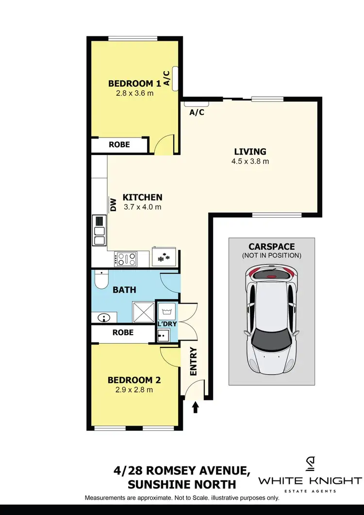 Floorplan of Homely townhouse listing, 4/28 Romsey Avenue, Sunshine North VIC 3020