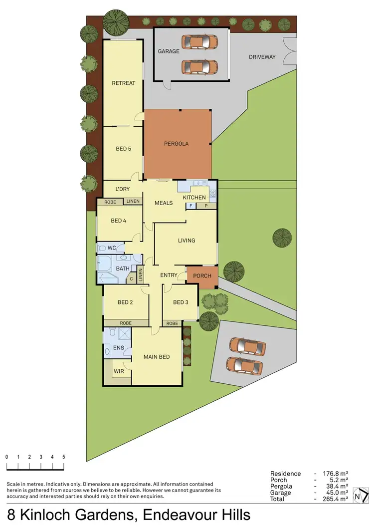 Floorplan of Homely house listing, 8 Kinloch Gardens, Endeavour Hills VIC 3802