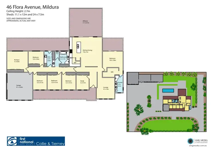 Floorplan of Homely house listing, 46 Flora Avenue, Mildura VIC 3500