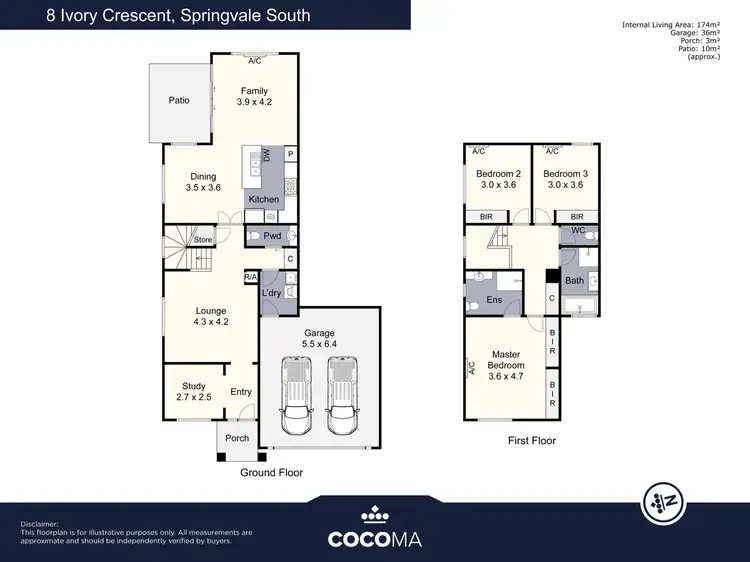 Floorplan of Homely house listing, 8 Ivory Crescent, Springvale South VIC 3172