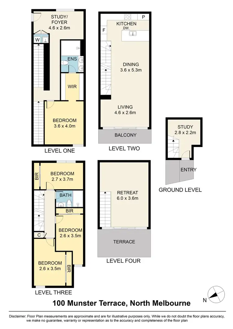 Floorplan of Homely terrace listing, 100 Munster Terrace, North Melbourne VIC 3051