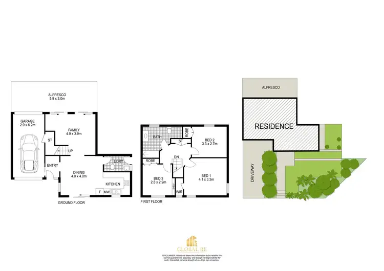 Floorplan of Homely semi-detached listing, 2/44 Ferngrove Road, Canley Heights NSW 2166