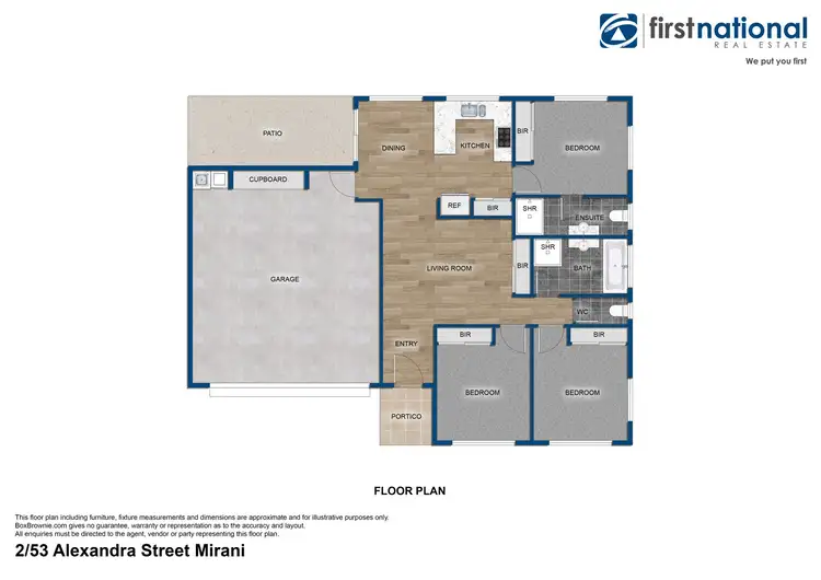 Floorplan of Homely unit listing, 2/53 Alexandra Street, Mirani QLD 4754