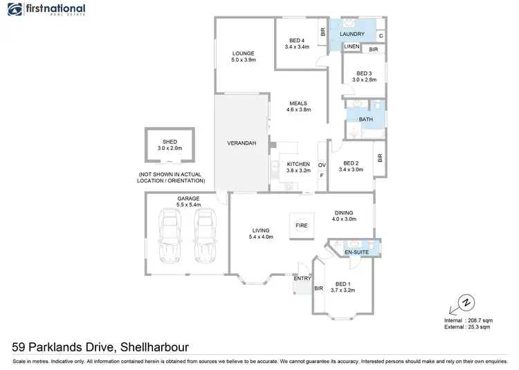 Floorplan of Homely house listing, 59 Parklands Drive, Shellharbour NSW 2529