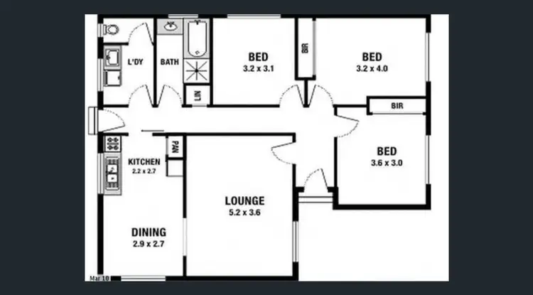 Floorplan of Homely house listing, 3 Peterborough Crescent, Deer Park VIC 3023