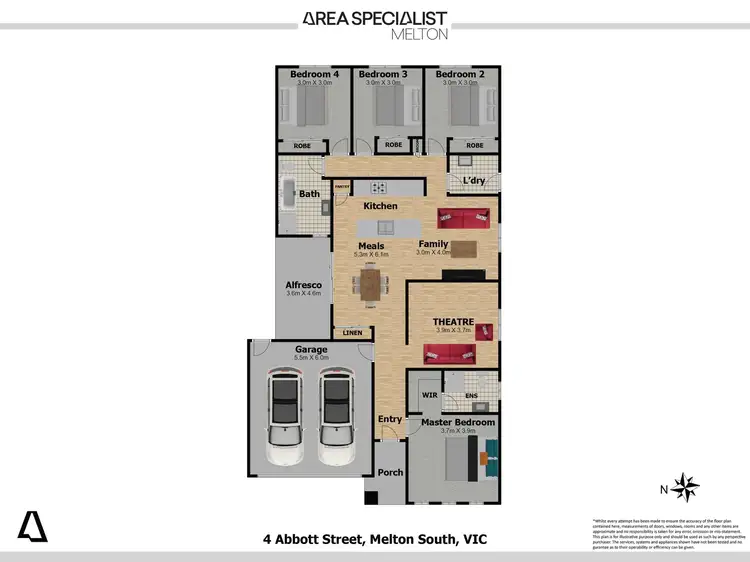 Floorplan of Homely house listing, 4 Abbott Street, Melton South VIC 3338