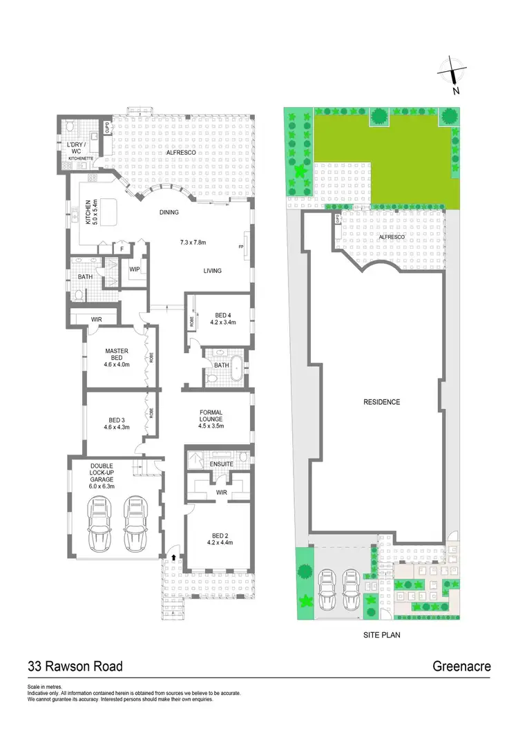Floorplan of Homely house listing, 33 Rawson Road, Greenacre NSW 2190