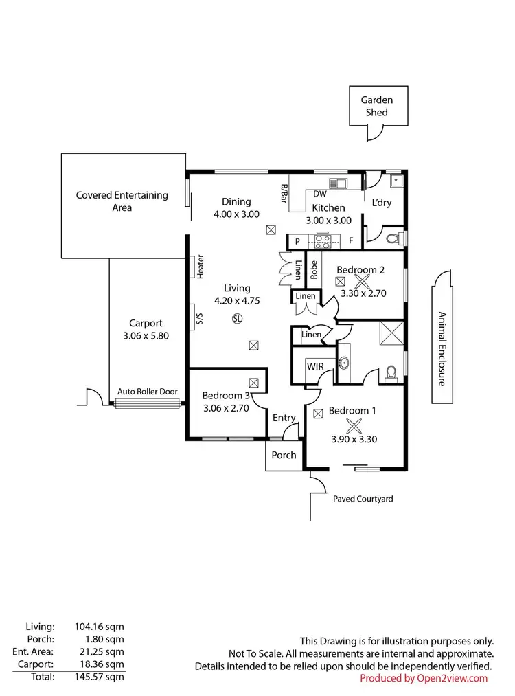 Floorplan of Homely house listing, 14A Flanders Street, Croydon Park SA 5008
