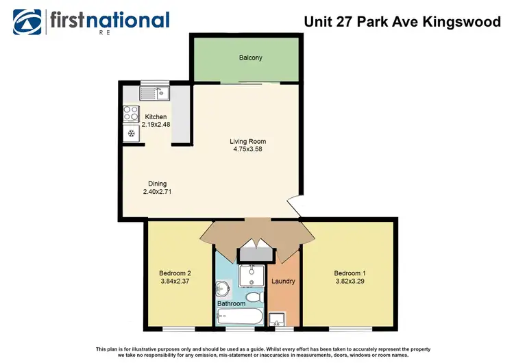 Floorplan of Homely unit listing, 27/61-62 Park Avenue, Kingswood NSW 2747