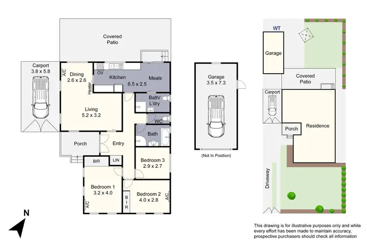 Floorplan of Homely house listing, 8 Warrawee Avenue, Noble Park VIC 3174
