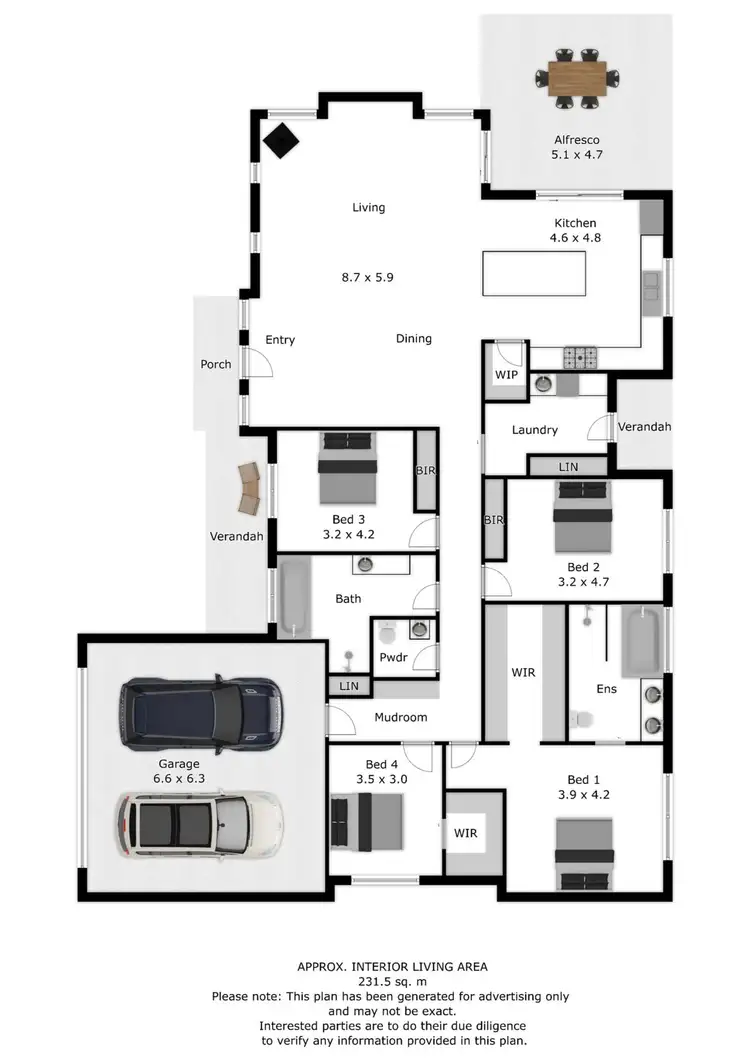 Floorplan of Homely house listing, 12 Cavalli Place, Bright VIC 3741