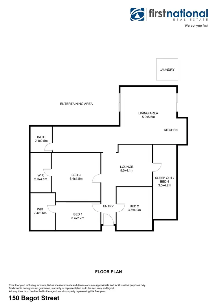 Floorplan of Homely house listing, 150 Bagot Street, Broken Hill NSW 2880