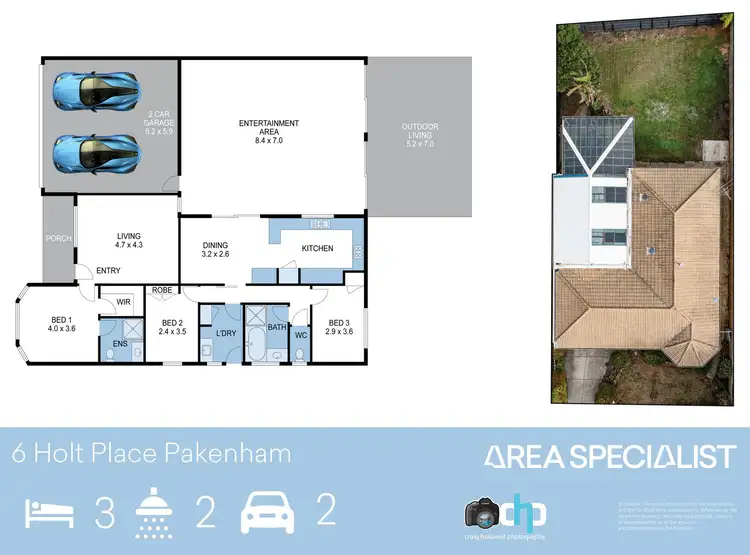 Floorplan of Homely house listing, 6 Holt Place, Pakenham VIC 3810