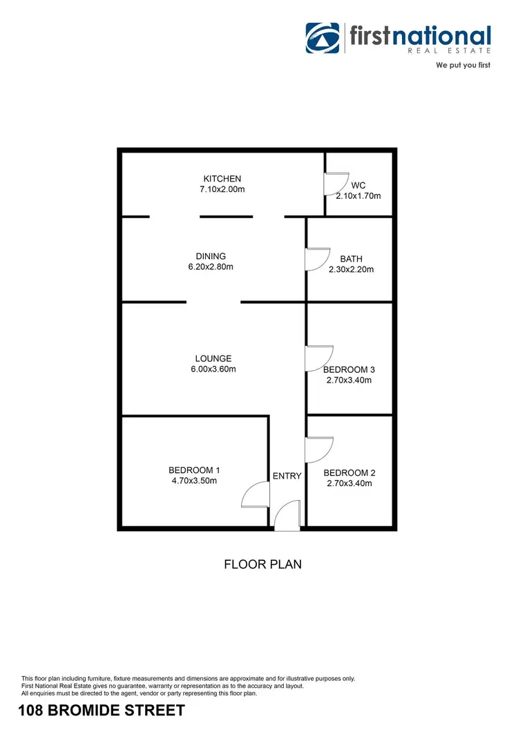 Floorplan of Homely house listing, 108 Bromide Street, Broken Hill NSW 2880