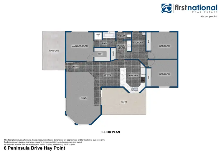 Floorplan of Homely house listing, 6 Peninsula Drive, Hay Point QLD 4740