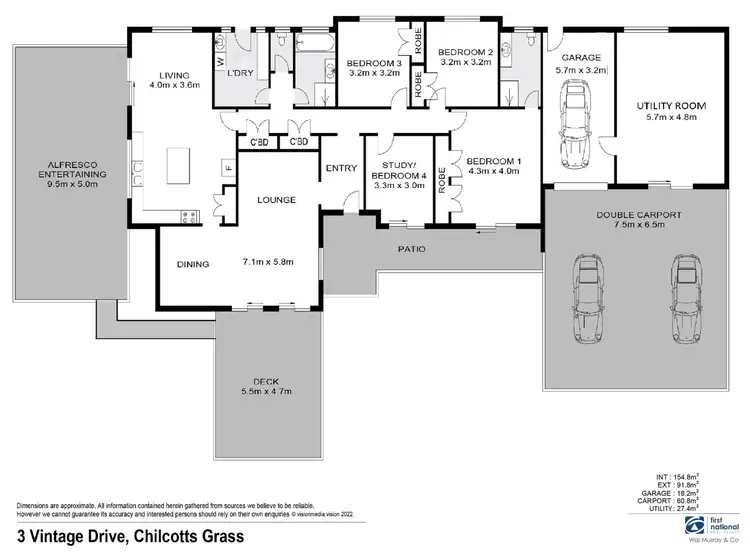 Floorplan of Homely house listing, 3 Vintage Drive, Chilcotts Grass NSW 2480