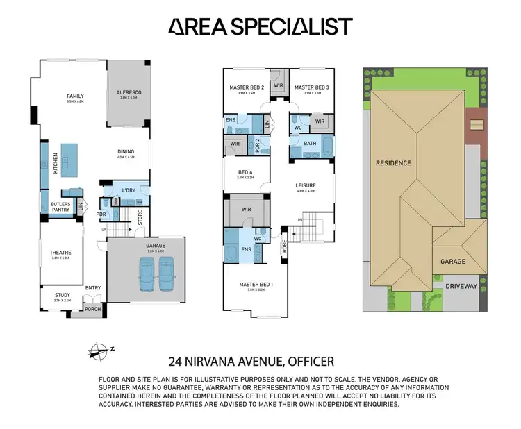 Floorplan of Homely house listing, 24 Nirvana Avenue, Officer VIC 3809