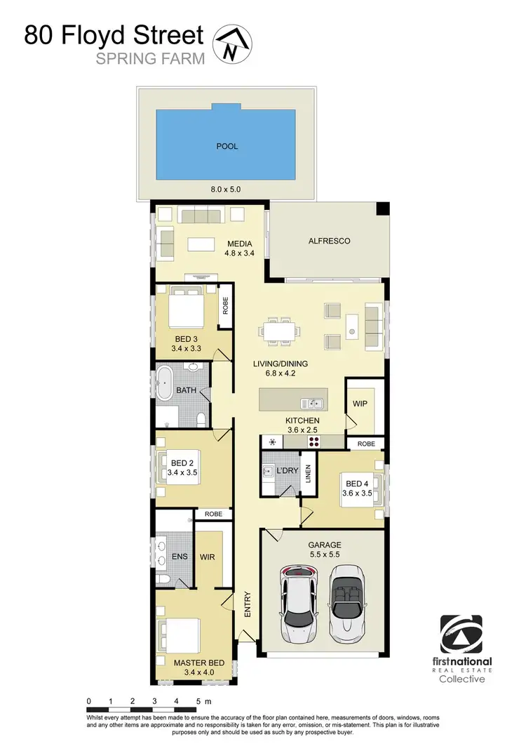Floorplan of Homely house listing, 80 Floyd Street, Spring Farm NSW 2570