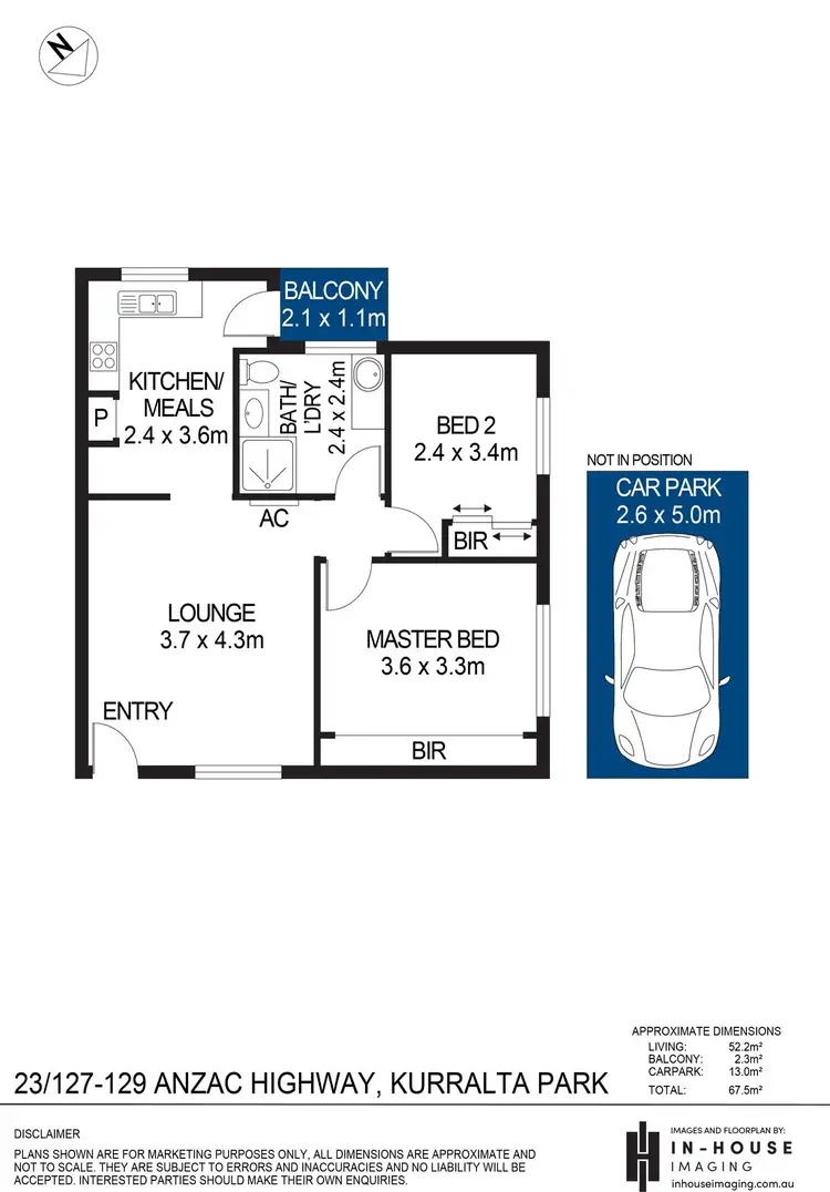 Floorplan of Homely unit listing, 23/127-129 Anzac Highway, Kurralta Park SA 5037