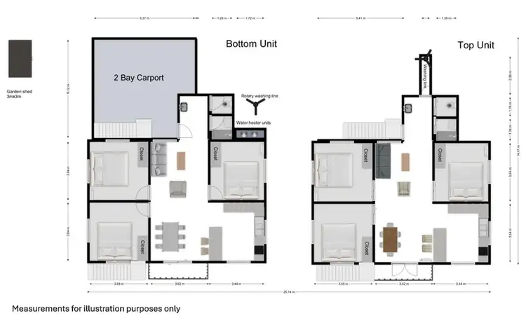 Floorplan of Homely block of units listing, 94 River Avenue, Mighell QLD 4860