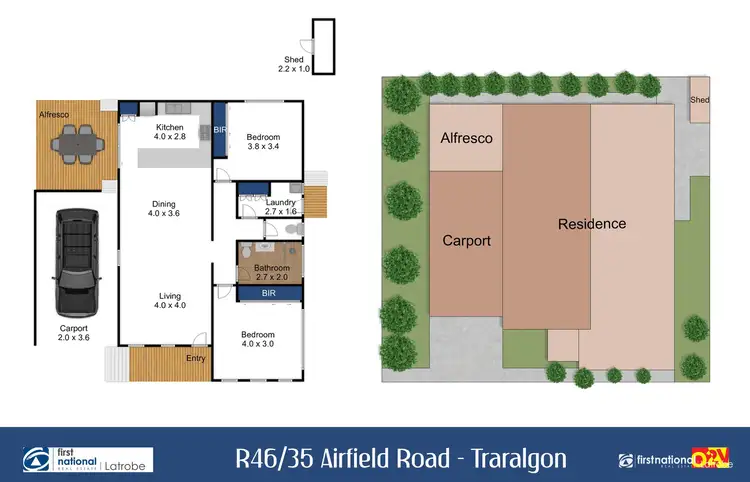 Floorplan of Homely retirement listing, R46/35 Airfield Road, Traralgon VIC 3844
