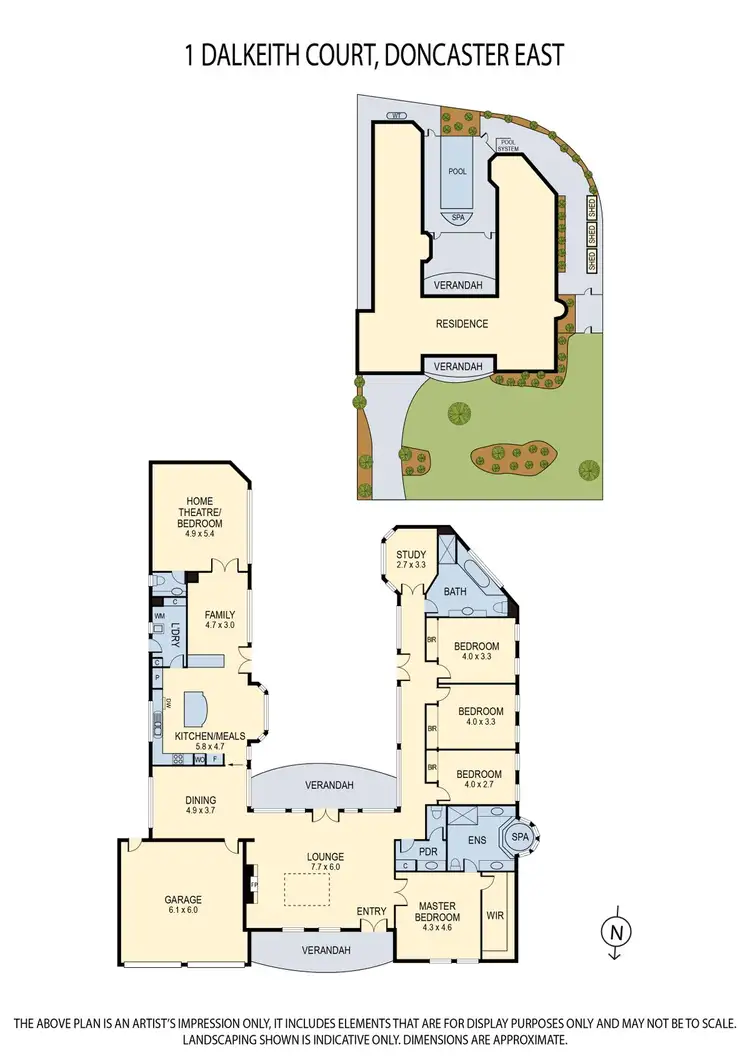 Floorplan of Homely house listing, 1 Dalkeith Court, Doncaster East VIC 3109