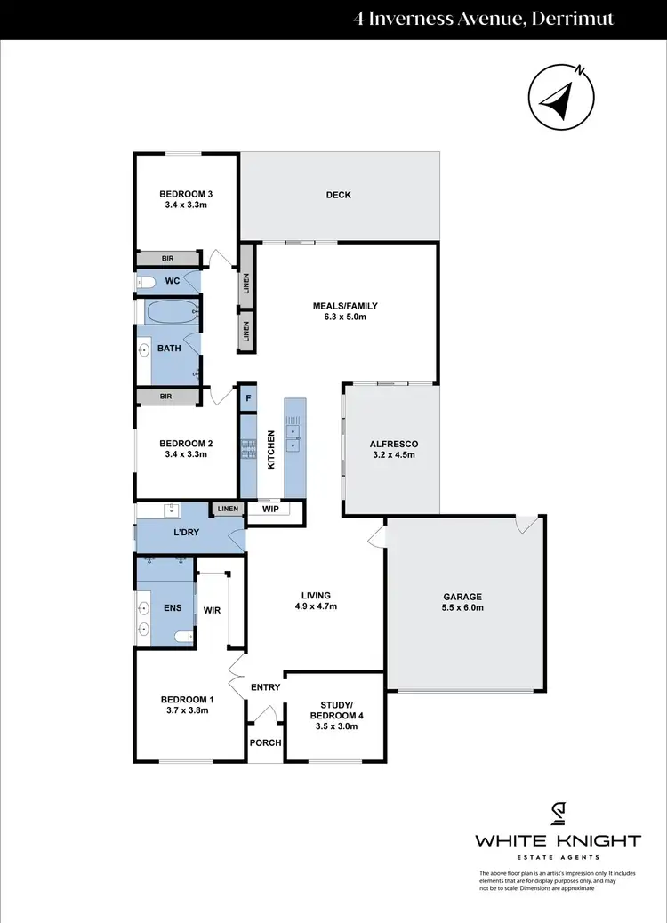 Floorplan of Homely house listing, 4 Inverness Avenue, Derrimut VIC 3026