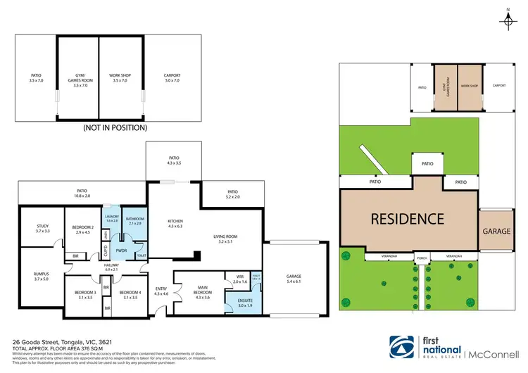 Floorplan of Homely house listing, 26 Gooda Street, Tongala VIC 3621