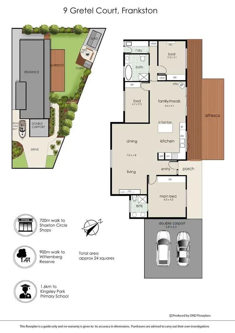 Floorplan of Homely house listing, 9 Gretel Court, Frankston VIC 3199