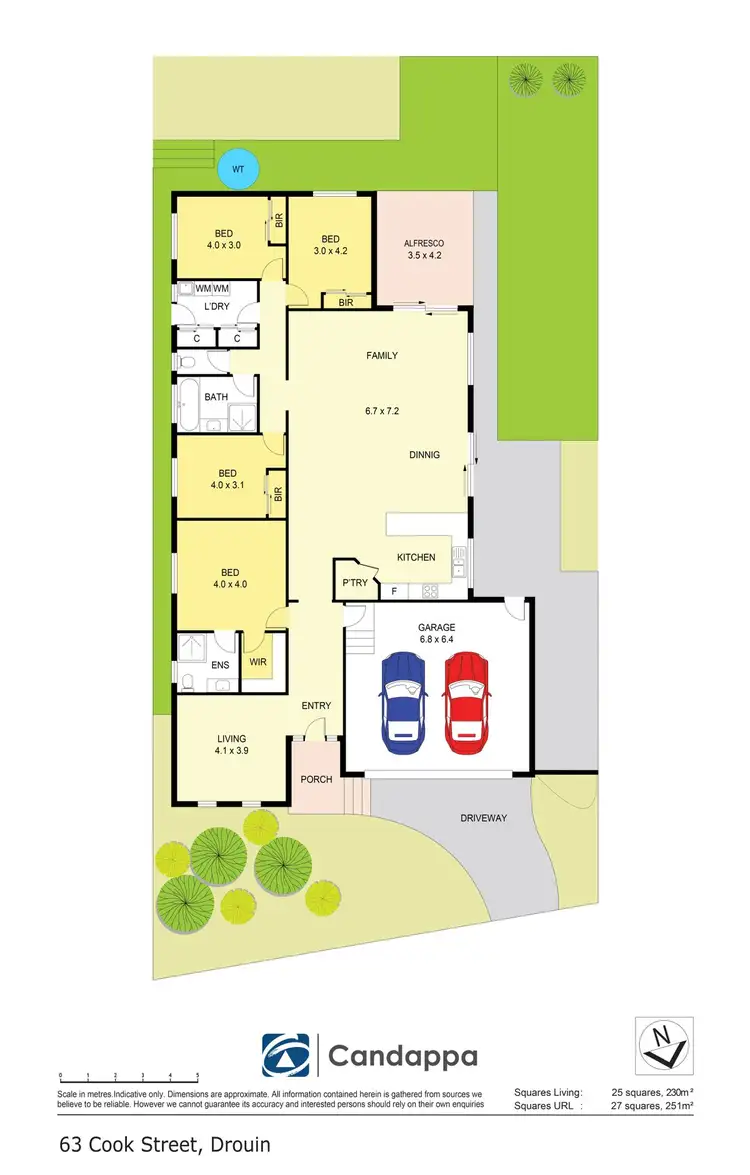 Floorplan of Homely house listing, 63 Cook Street, Drouin VIC 3818