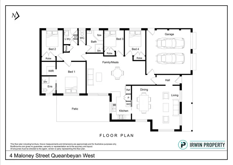 Floorplan of Homely house listing, 4 Maloney Street, Queanbeyan West NSW 2620