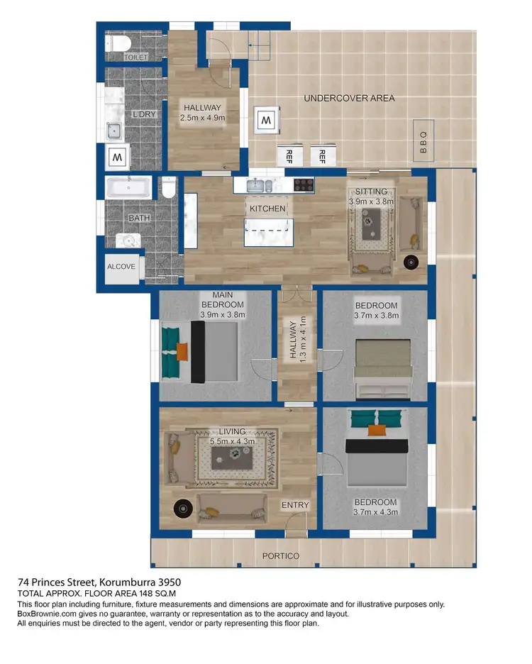 Floorplan of Homely house listing, 74 Princes Street, Korumburra VIC 3950