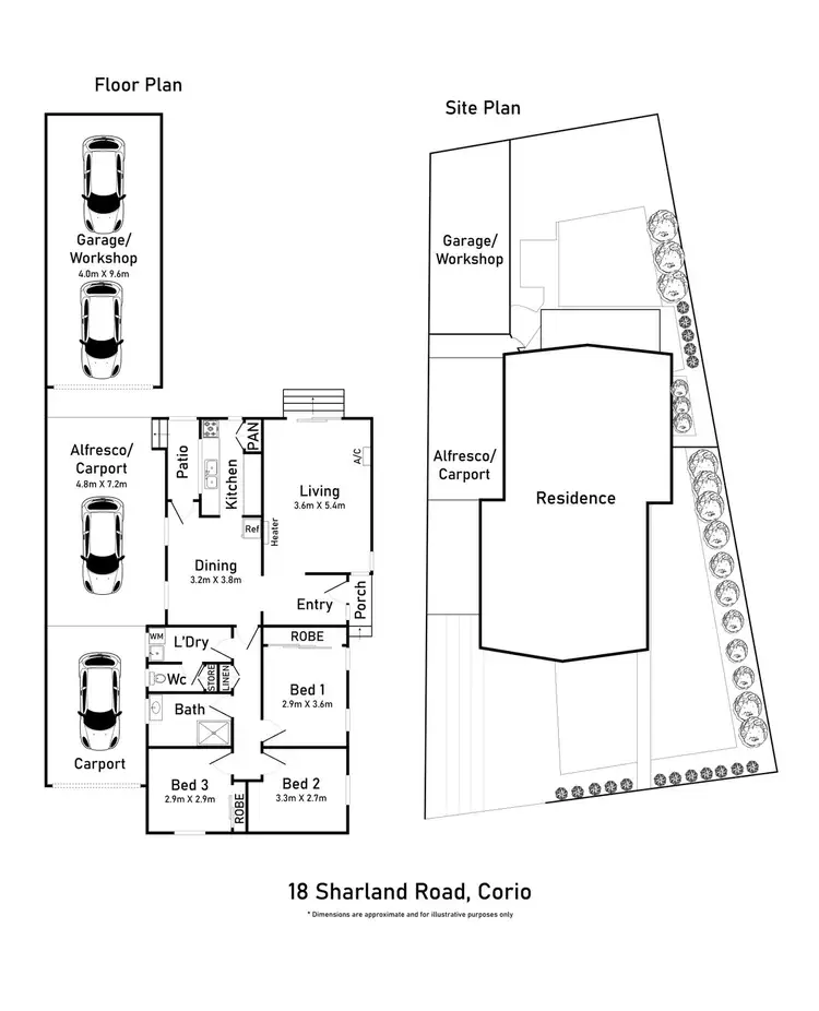 Floorplan of Homely house listing, 18 Sharland Road, Corio VIC 3214