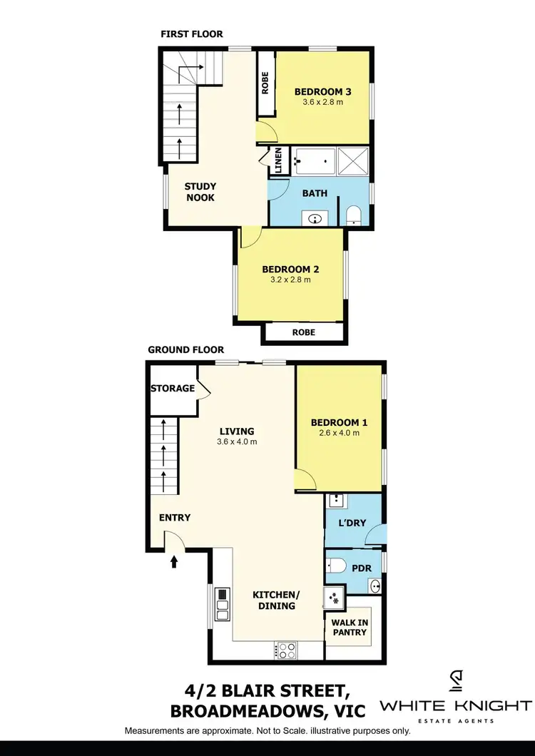 Floorplan of Homely townhouse listing, 4/2 Blair Street, Broadmeadows VIC 3047