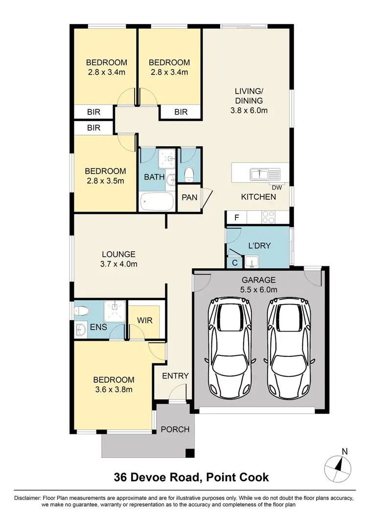 Floorplan of Homely house listing, 36 Devoe Road, Point Cook VIC 3030
