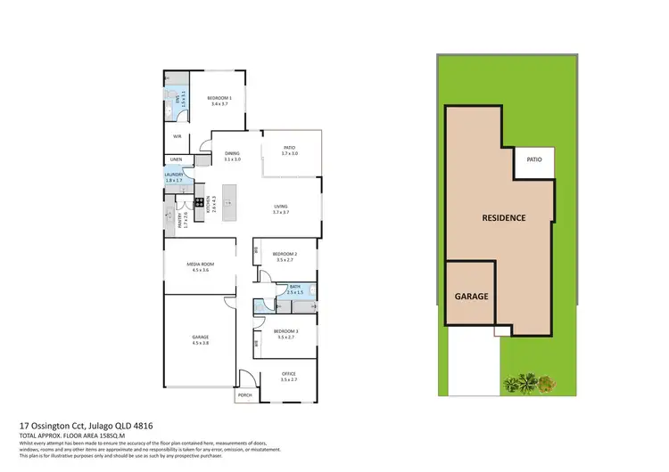 Floorplan of Homely house listing, 17 Ossington Circuit, Julago QLD 4816