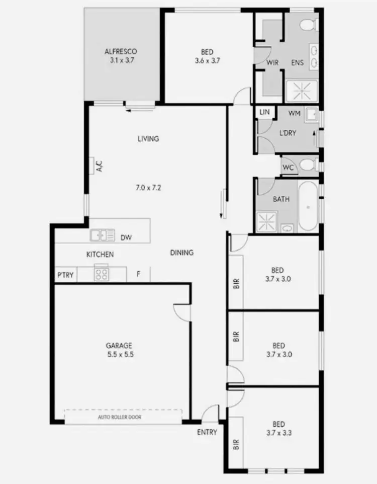 Floorplan of Homely house listing, 6 Baxter Avenue, Eyre SA 5121