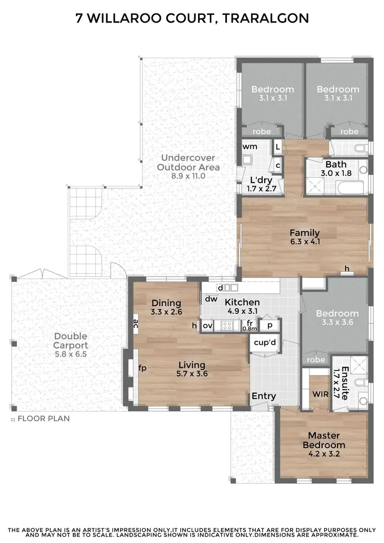 Floorplan of Homely house listing, 7 Willaroo Court, Traralgon VIC 3844