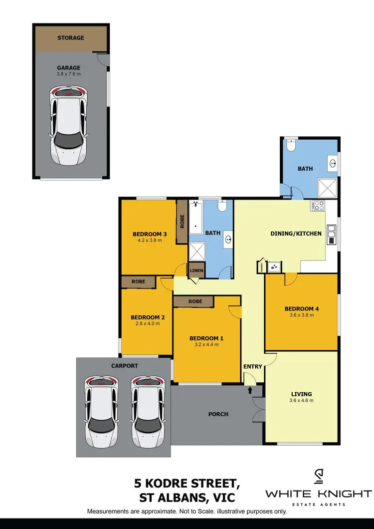Floorplan of Homely house listing, 5 Kodre Street, St Albans VIC 3021