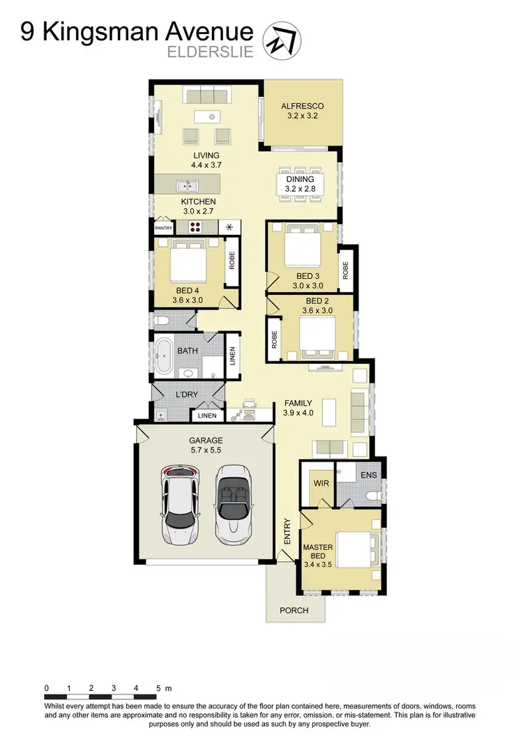 Floorplan of Homely house listing, 9 Kingsman Avenue, Elderslie NSW 2570