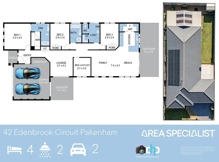 Floorplan of Homely house listing, 42 Edenbrook Circuit, Pakenham VIC 3810