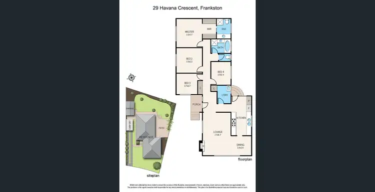 Floorplan of Homely house listing, 29 Havana Crescent, Frankston VIC 3199