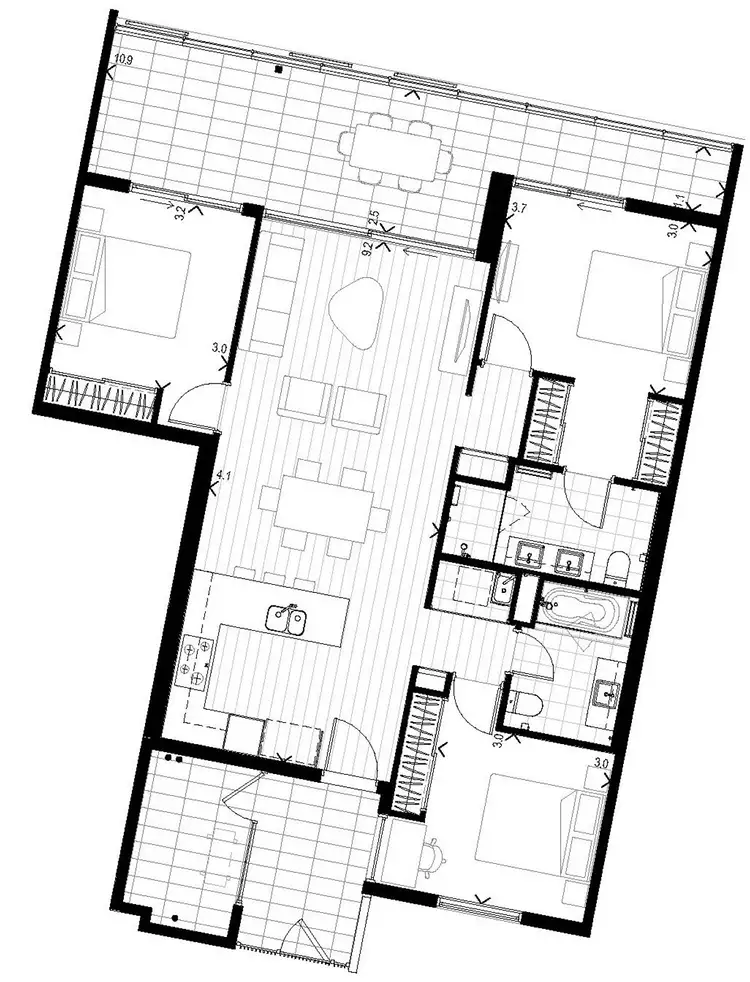 Floorplan of Homely apartment listing, 613/2 Thorburn Way, Shenton Park WA 6008