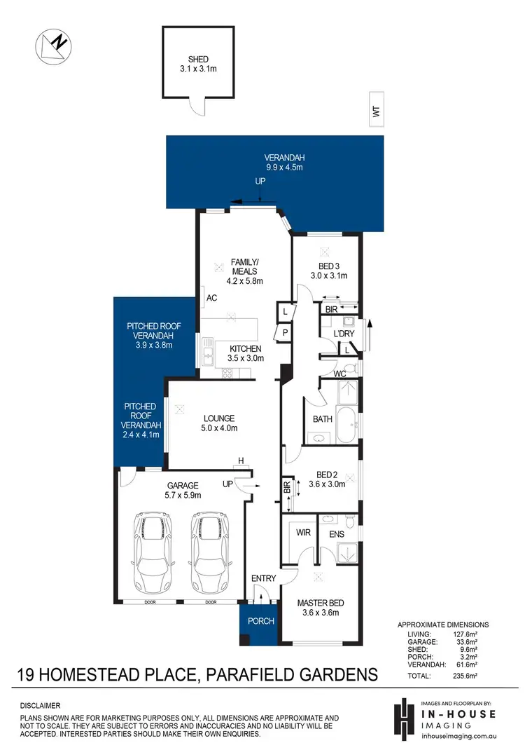 Floorplan of Homely house listing, 19 Homestead Place, Parafield Gardens SA 5107